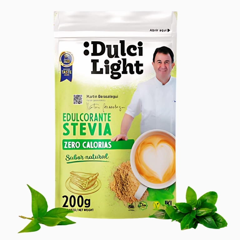 Edulcorantes Dulci Light Stevia en envase Doypack de la empresa Alvarez Camacho